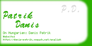 patrik danis business card